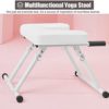 ZIMGOD Foldable Yoga Headstand Bench, White Yoga Inversion Chair Bench with Yoga Mat, 2 Handles Inverted Yoga Stool for Handstands/Women/Gym - Image 6