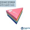 Tumbl Trak Gymnastics 5' Rainbow Pizza Folding Panel Mat - Image 4