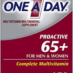 One A Day Proactive 65+, Mens & Womens Multivitamin, Supplement with Vitamin A, Vitamin C, Vitamin D, and Zinc for Immune Health Support*, Calcium, Folic Acid & more, Tablet 150 Count