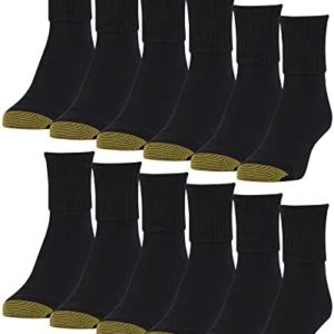 GOLDTOE Women's Classic Turn Cuff Socks, Multipairs
