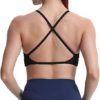 Aoxjox Women's Workout Sports Bras Fitness Backless Padded Sienna Low Impact Bra Yoga Crop Tank Top - Image 4