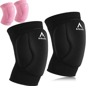 Volleyball Knee Pads for Men Women Boy Girl , Knee Protector Knee Supporter . Knee compression Sleeve with high Protection Cushion for Volleyball ,Running ,House Cleaner , Worker , Weight lifting , Dancer