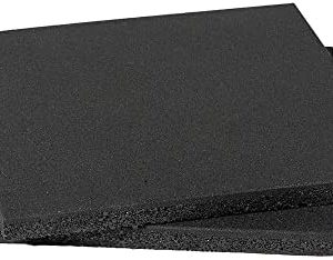 Titan Fitness 2 Pack Rubber Lifting Tiles, 24" x 24" Shock-Absorbing Platform Tiles, 1.6" Thick, for Deadlift Platform or Olympic Lifting Platform, Floor Protection Mats