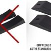 Widest Deadlift Wedge for Weight Lifting (2 Pack) Barbell Deadlift Jack Alternative, Dead Lift Wedge for loading Barbell Weights. Weightlifting Accessories Compatible with Deadlift Platform, Blocks, and Pads - Image 8