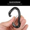 XINDA Carabiner Clips - 16kN Small Wire Carabiners for Camping,Hiking, Heavy Duty Caribeaners for Hammocks,Swings,Dog Leashes - Image 6