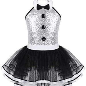 CHICTRY Kids Big Girls Ballerina Birthday Party Lion Tamer Tutu Dress Circus Ringmistress Dance Leotard Costumes