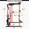 RitFit Power Cage with Optional LAT PullDown System, 1000LB Power Rack for Home & Garage Gym, Squat Rack with Weight Storage Rack and More Attachments for Full Body Workout, ASTM-Certified - Image 3