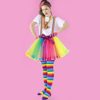 80s Costume Accessories Set Women Fancy Dress Tutu Leg Glove Necklace Headband Earring Glasses - Image 6