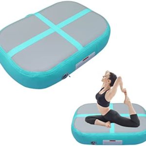 PPXIA Gymnastics Air Roller Air Barrel Inflatable Tumbling Mat, Tumble Track Backhandspring Mat Gymnastic Equipment with Pump for Yoga Training Cheerleading Home Use