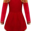 JEEYJOO Kids Girls Carnival Party Circus Ringmaster Costume Sequined Lion Tamer Leotard Dress Dancewear - Image 2