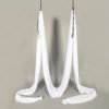 HECASA 12M Yoga Swing Silk Fabric Aerial Yoga Hammock Kit w/Daisy Chain O-Ring White 13.12 Yards - Image 8