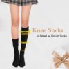 DOOVID Casual Knee High Socks for Women Tube Socks Elasticity Athletic Socks Thin Stripe Knee High Stockings - Image 6