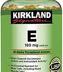 Kirkland Signature Vitamin E 400 I. U. 500 Softgels Per Bottle