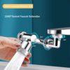 1080° Rotatable Faucet Aerator,Swivel Faucet Attachment,Rotating Splash Filter Faucet,Faucet Extender For Bathroom Sink,2 Mode Splash Filter Extension - Image 2