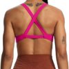Aoxjox Women's Workout Sports Bras Fitness Backless Padded Satara Low Impact Bra Yoga Crop Tank Top - Image 4