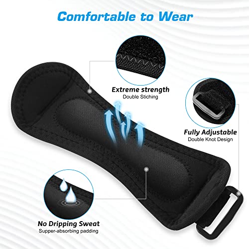 IPOW 2 Pack Knee Pain Relief & Patella Stabilizer Knee Strap, Patellar Tendon Support Strap, Knee Brace for Running, Hiking, Soccer, Basketball, Jumpers Knee, Tennis, Volleyball & Squats - Image 2