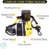 MYL FITNESS Powerlifting Strength Resistance Trainer Workout Straps for Full Body Exercise – Multi-Functional Resistance Training Kit with 2 Adjustable Suspension Straps for Exercise – Black & Yellow - Image 3