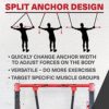 Lifeline Jungle Gym XT Split Anchor Body Weight Suspension System – Lightweight Resistance Training at home, outside or on the go, Red/Black - Image 3