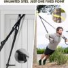 Resistance Training Kit, 2 Adjustable Resistance Bands with Handles + 1 Door Anchor + 4 Resistance Loop Bands, Bodyweight Resistance Bands for Working Out Hold up to 900 lbs Home Gym Equipment - Image 3