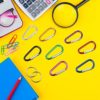 Mini Carabiners Clips 88 Pcs 1.8 Inch Key Clip Aluminum D Ring Metal Carabiners Keychain D Shape Spring Loaded Gate Hook with Key Rings for Home Camping Traveling Backpack Hiking - Image 4
