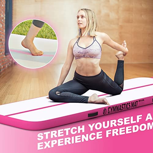 KP Inflatable Air Gymnastics Mat Training Mats 4 inches Thickness Gymnastics Tracks for Home Use/Training/Cheerleading/Yoga/Water with Pump - Image 6