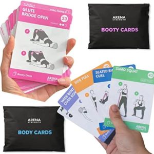 Arena Strength Exercise Card Deck Bundle | Booty Exercise Card Deck & Body Exercise Card Deck.