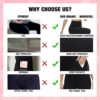 MOREFEEL Leggings with Pockets for Women, High Waisted Tummy Control Workout Black Hip Lift Yoga Pants Activewear - Image 5