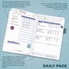 Clever Fox Fitness & Food Journal – Nutrition & Workout Planner for Women & Men – Diet & Gym Exercise Log Book with Calendars, Diet & Training Trackers - Undated, A5 Size, Hardcover (Aquamarine) - Image 3
