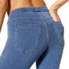 No nonsense Women's Classic Denim Capri Legging with Pockets - Image 3