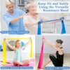 Resistance Bands, UOROMI 2.0M/6.5ft Skin-Friendly Exercise Bands for Women or Men, Long Resistance Band for Pilates, Yoga, Stretching, Physiotherapy Recovery Fitness Band - Image 5
