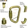 Fusion Tacoma D Shaped Triple Lock Alloy Steel Carabiner - Image 3
