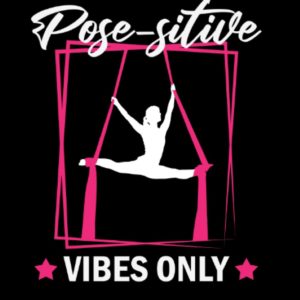 Posesitive Vibes Only: Aerial Yoga Lined Book, Aerial Gymnastic Book, Aerial Silk Dancer Book Lined, Aerial Ribbon Lined Book, Aerialist Book Lined, ... Book Lined, Aerial Contortion Book Lined