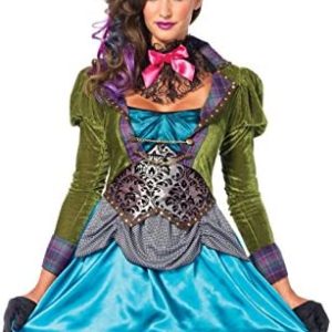 Leg Avenue Women's 3 Piece Deluxe Mad Hatter Costume