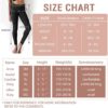YOLIX 7 Pack High Waisted Leggings for Women, Black Soft Workout Athletic Yoga Leggings - Image 5
