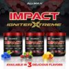 ALLMAX Nutrition - Impact Igniter Extreme Pre Workout Powder - with Citrulline Malate, Beta - Alanine, Caffeine, Taurine, and, Betaine anhydrous (Blue Raspberry) - Image 7