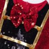 Loloda Kids Girls Circus Carnival Halloween Party Ringmaster Costume Short Sleeves Ruffle Tutu Dress - Image 4
