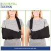 Shoulder Immobilizer - Support Brace Sling for Broken Arm Cast, Fractured Wrist, or Elbow & Hand Injuries - Soft Breathable Material - Universal Fit for Left or Right Arm, Men and Women (MD) - Image 3