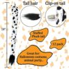 Animal Tails - 6 Pk Cosplay Costume Stuffed Tails - Halloween Costume Zoo Animal Costume Accessories for Halloween Party, Jungle Safari Party, Safari Birthday, Zoo Animal Party, Zoo Theme Birthday - Image 2