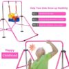 RELIANCER Expandable Gymnastics Bars Junior Training Bar Adjustable Height Gymnastic Horizontal Bars Children Folding Training Monkey Bars Child Gym Climbing Tower Kip Balance Bar for Kids Gymnasts - Image 5