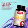 Jarrow Formulas Extra Strength Methyl B-12 & Methyl Folate - 100 Chewable Tablets, Lemon Flavored - Bioactive Vitamin B12 & B9 - Cellular Energy and Cardiovascular Support (Packaging May Vary) - Image 3