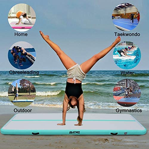 IBATMS Air Tumbling Mat, 10ft/13ft/16ft/20ft Inflatable Gymnastics Air Mat for Gymnastics Training/Home Use/Cheerleading/Yoga/Water - Image 7