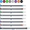 Yes4All Weighted Workout Bar, Resistance Band Bar, Weighted Bar Racks, Single/Combo - Image 3