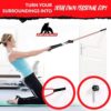 Resistance Band Set | Resistance Bands with Handles Space Rubber Technology - Resistance Exercise Band Set Ultra Durable Home Gym Bands | Up to 150 LBS Tension - Door & Floor Anchor Included - Image 6