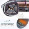 Ski Socks 2-Pack Merino Wool, Over The Calf Non-Slip Cuff for Men & Women - Image 3