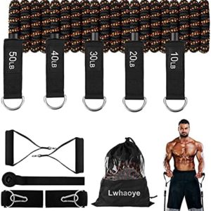 Resistance Bands for Working Out,Lwhaoye Resistance Band Set with Handles,Multi-Weight Optional Exercise Bands,Workout Bands for Training at Home,Gym Office Outdoor Training Bands for Working Out