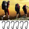 Wobe 30pcs 2 inch Carabiner Clips with Keyrings Aluminum D-Ring Spring Lock Hooks - Image 7