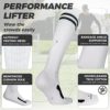 Rahhint Soccer Socks (1/2 Pack) Anti Slip Grip Socks Knee High Multi-Sport Compression Long Socks for Adults&Children - Image 4