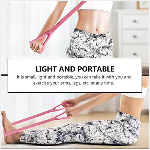 INOOMP Pull Resistance Ankle Exercise Legs Indoor Strength Elastic Fitness Rope Tension Band Straps Slimming Yoga Building Men for Belt Women Silicone Resistant Stretching - Image 7