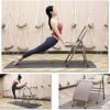 Acumec Yoga Folding Chair Multi-Purpose Yoga Auxiliary Stool Bold Thickening Foldable Bench Portable Yoga Collapsible Chairs Space-Saving Suitable for Outdoor Metal Foldings Stools in Bedroom Yoga - Image 6