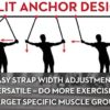 Lifeline Jungle Gym XT Split Anchor Body Weight Suspension System – Lightweight Resistance Training at home, outside or on the go, Red/Black - Image 14